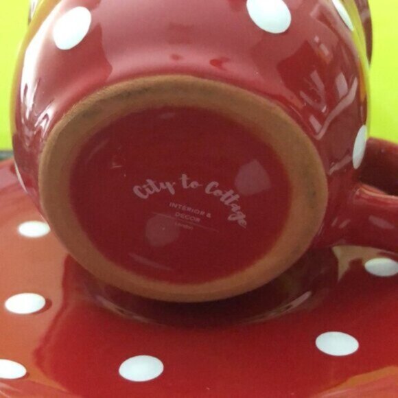 City to Cottage Tea cup and plate Polka Dotted - Picture 6 of 11
